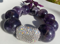 
              20mm Amethyst Gemstone Bracelet
            