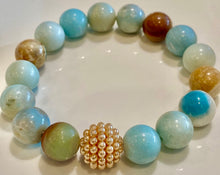 Load image into Gallery viewer, 12mm Amazonite Bracelet