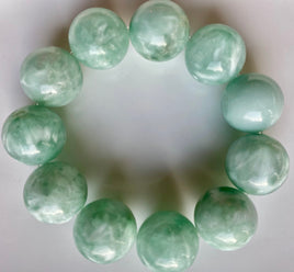20mm Green Moonstone Bracelet