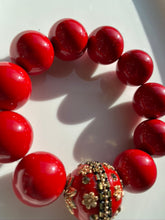 Load image into Gallery viewer, 20mm Red Jade Gemstone Bracelet