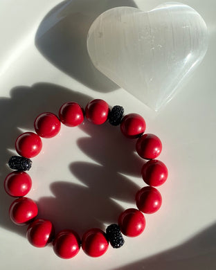 14mm Red Jade Bracelet