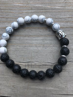 
              Lava & White Sea Bamboo Coral Bracelet
            