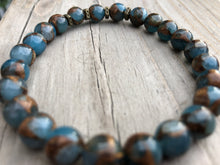 Load image into Gallery viewer, Light Blue Suspended Copper Gemstone Bracelet