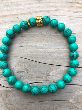 Green Sea Bamboo Gemstone Bracelet