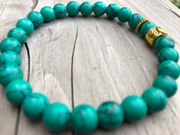 
              Green Sea Bamboo Gemstone Bracelet
            