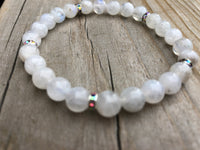 
              Moonstone Blue Flash Gemstone Bracelet
            