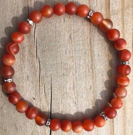 Mini Carnelian Gemstone Bracelet
