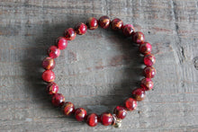 Load image into Gallery viewer, Red Suspended Copper Agate Gemstone Bracelet
