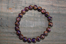 Load image into Gallery viewer, Purple Suspended Copper Agate Gemstone Bracelet