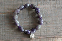 
              12mm Amethyst Gemstone Bracelet
            