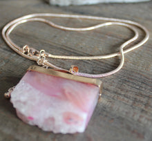 Load image into Gallery viewer, Raw Rose Quartz Neckwear