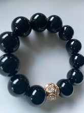 Load image into Gallery viewer, 16mm Onyx Gemstone Bracelet